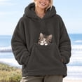 thumbnail image 5 of Pet Pouch Hoodie for Women Cat and Dog Pouch Cat Dog Carrier Hoodie Sweatshirt for Pet Animal Lover Long Sleeve Hoodies for Dogs & Snack Hoodies, 5 of 5