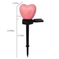 thumbnail image 3 of xjwjuw LED Outdoor Heart-Shaped Garden Lights, IP65 Waterproof, Solar Automatic Charging, ABS Material, Warm White LED, Easy Installation, Decorative Lights for Courtyard, Front Yard, Flower Bed, 3 of 6