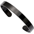 thumbnail image 7 of Primal Steel Stainless Steel Black IP Plated 9mm Cuff Bangle, 7 of 7