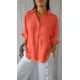 thumbnail image 4 of Camisa con cordones en la espalda para mujer, blusa de media manga de lino y algodón de Color liso, estilo dulce, Tops holgados informales para uso diario, novedad de verano 2024, 4 of 5
