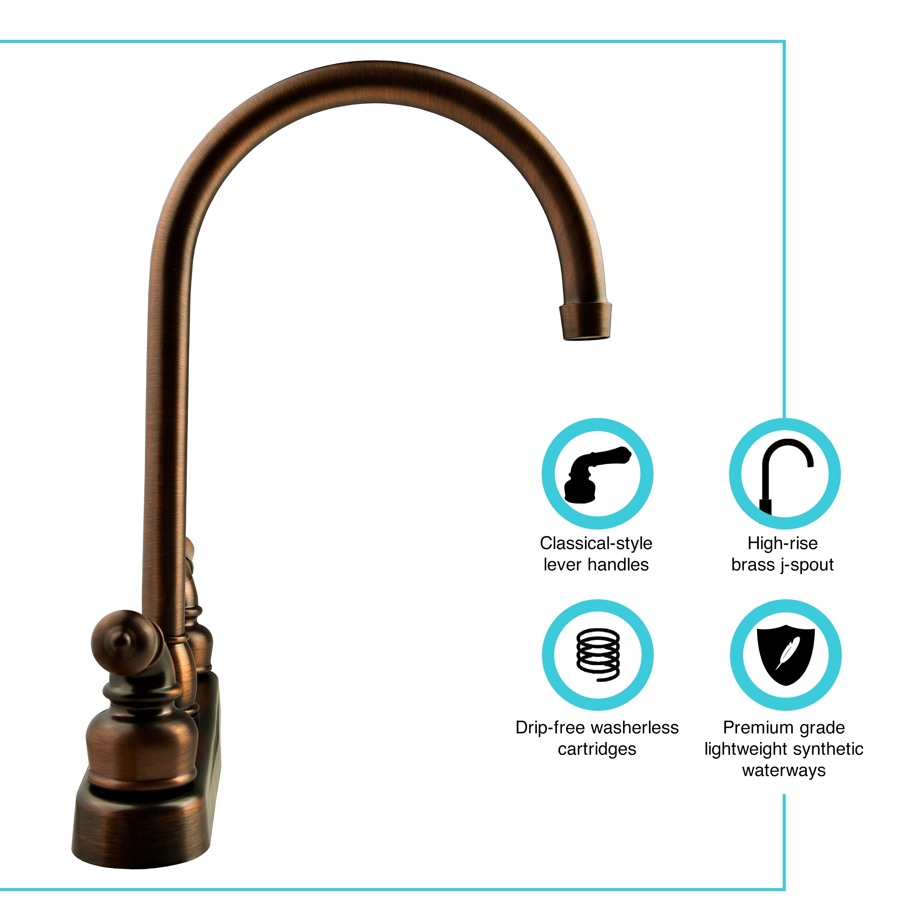 Dura Faucet J-Spout RV Kitchen Faucet Oil Rubbed Bronze