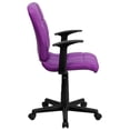 thumbnail image 6 of Scranton & Co Contemporary Vinyl Swivel Office Chair in Purple, 6 of 9
