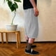 thumbnail image 4 of Hombres Verano Moda Cordón Elástico Color Sólido Suelto Casual Siete Pantalones, 4 of 8
