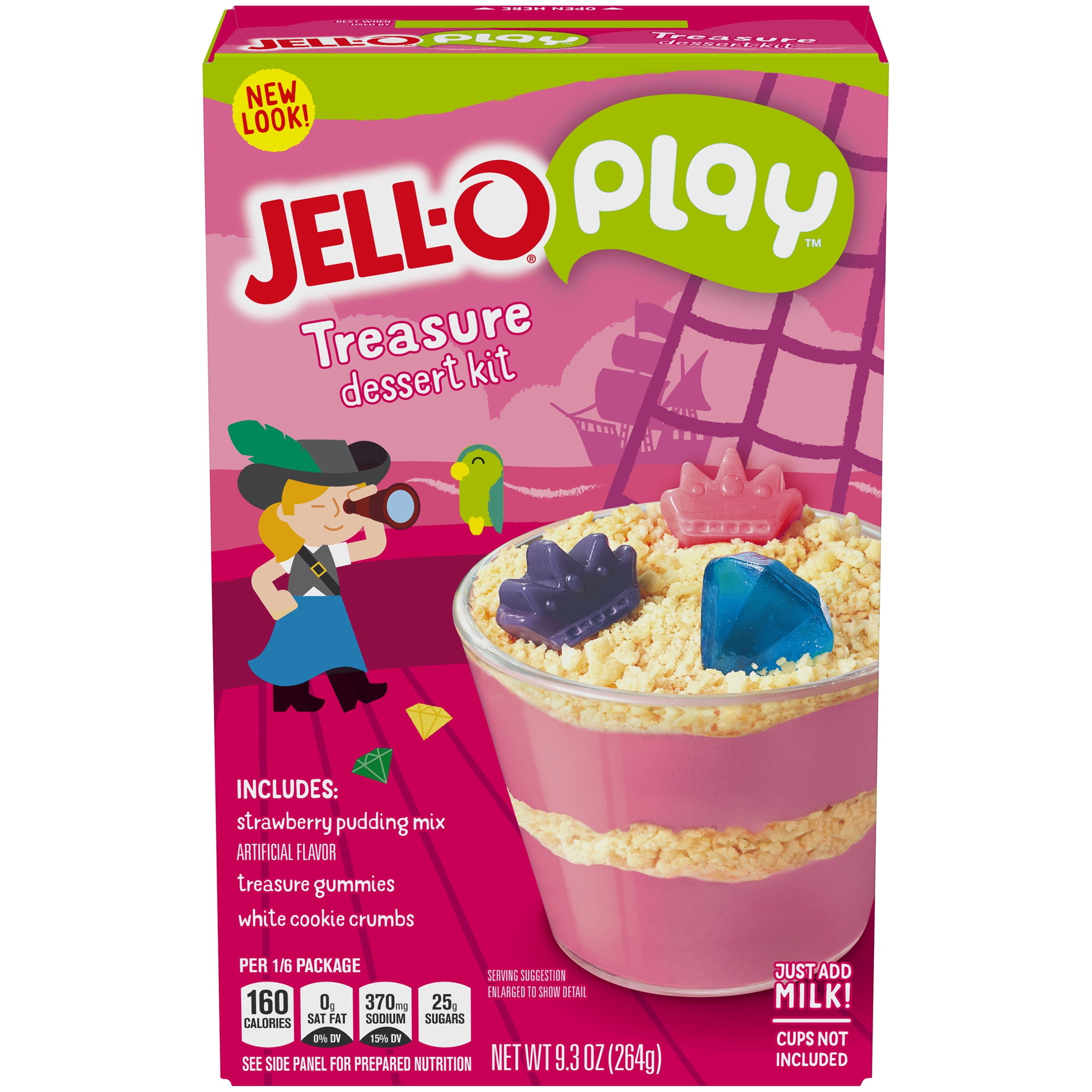 JellO Play Treasure Dessert Kit 9.3 oz. Box