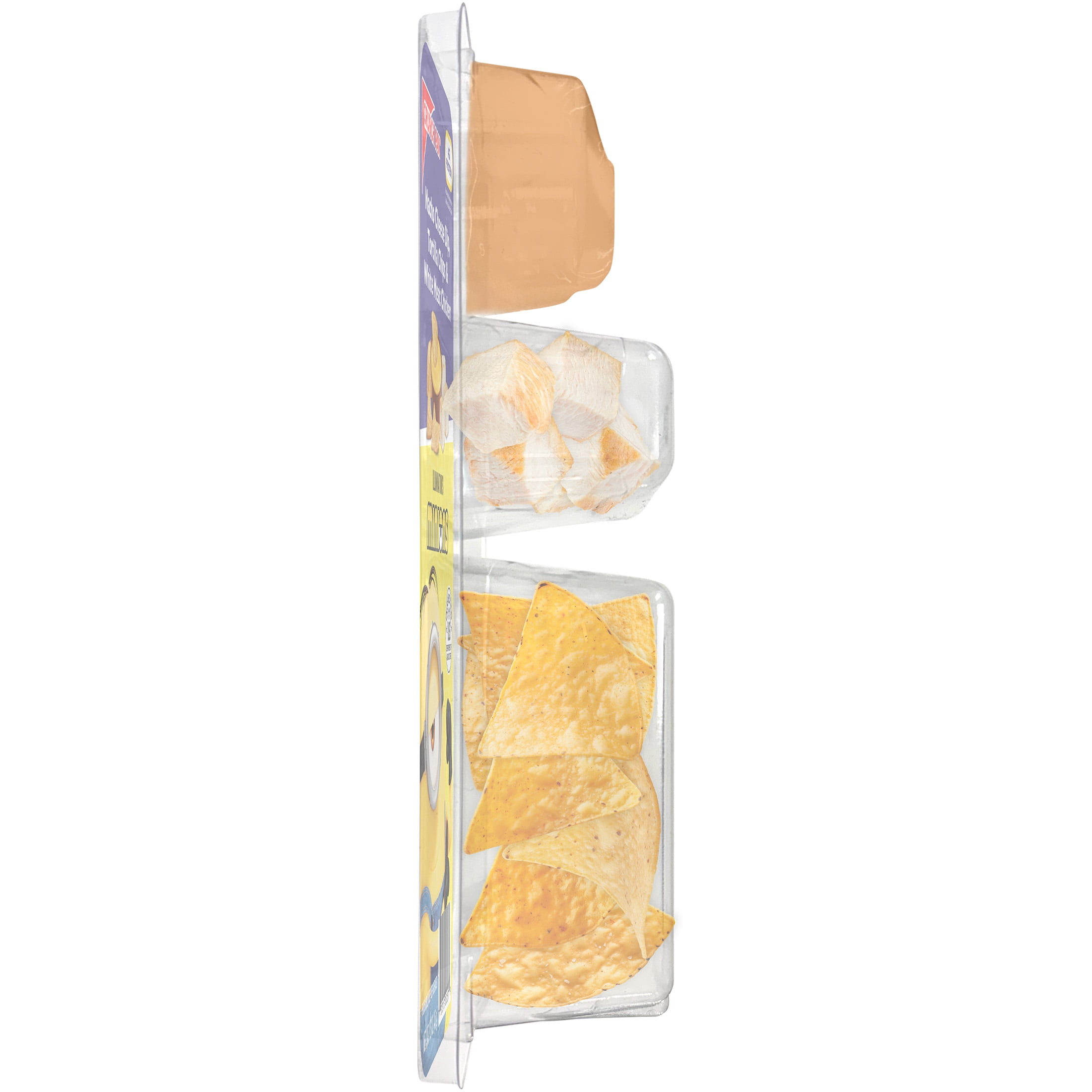 Crunch Pak Featuring Minions with Grilled Chicken, Nacho Cheese, and Tortilla Chips 1.6oz Snack Tray