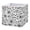 Black And White Flowers, variant on Fabric Storage Bins Foldable Cube For Home Organization Baskets Flat Flower Elements