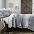 thumbnail image 1 of Lush Decor Ens de Courtepointe Hygge Geo 3Pc TG, 1 of 5