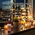 thumbnail image 3 of Juego de fundas navideñas para botellas de vino, bolsas tejidas para botellas de vino con muñeco de nieve de Papá Noel, decoraciones para mesa de cena, regalos de Año Nuevo（Mixed 3PCS, 3 of 5