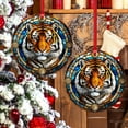 thumbnail image 5 of AatoeaX Intricate Tiger Ornament: Stained Glass Art, Transparent Acrylic, Hanging Decor for Wildlife Fans, Art Enthusiasts & Home Accents, 5 of 7
