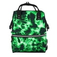 thumbnail image 1 of Disketp Green Tie Dye Mochila de Pañales de Gran Capacidad con Múltiples Bolsillos, Mochila de Viaje Multifuncional para Bebé, Unisex, Moderna y Resistente, 1 of 6