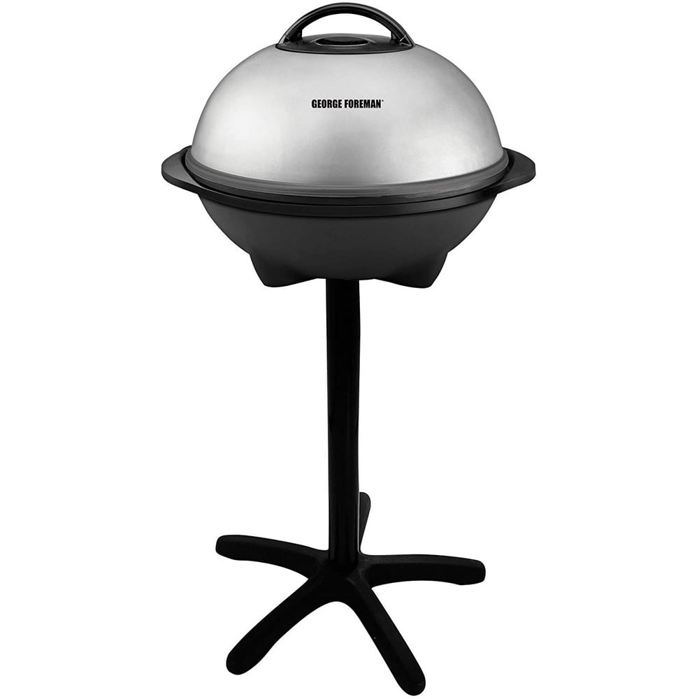 Foreman, Silver, 12+ Servings Upto 15 Indoor/Outdoor Electric