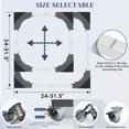 thumbnail image 3 of YUNMEIYI AAdjustable Furniture Dolly with 4 Dual-Locking Wheels, Universal Washing Machine Base Stand, Square Appliance Mover for Refrigerator, Mini-Fridge, Washer & Dryer, Moving Cart, 3 of 7