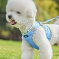 thumbnail image 2 of ZENMELE Dog Harness For Small Medium Large Dogs No Pull Puppy Harness And Leash Set Dog Harness For Walking Running Training Small Dog Harness Medium Dog Harness 1Set Of Harness Rope, 2 of 9