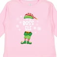 thumbnail image 4 of Inktastic Funny Christmas I'm the Boss Elf with Shoes and Hat Boys or Girls Long Sleeve Toddler T-Shirt, 4 of 5