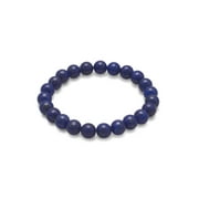 AZUREBELLA JEWELRY Lapis Lazuli Bead Stretch Bracelet Genuine Stones