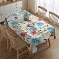 thumbnail image 2 of Pioneer Flower Floral Print Pattern Rectangle Tablecloth 60"x84",Waterproof Polyester Rectangle Table Cloth, Wipeable Spillproof Polyester Tablecloth for Dining, Camping, Indoor and Outdoor, 2 of 5