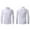 White, variant on Men's Dress Shirts Solid Long Sleeve Stretch Wrinkle-Free Formal Shirt Business Casual Button Down Shirts Gray M