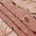 thumbnail image 3 of Kate Aurora Shabby Chic Spice Floral Flowers Sheer Kitchen Curtains, 58 x 36 n (3 Panels), 3 of 5