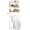 White, variant on Kitsure 3-Tier Over the Toilet Storage Rack with Paper Holder and Hooks, 25 x 11.8 x 61 in, Brown