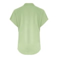 thumbnail image 5 of Womens Short Sleeve Tops Women's Fashion Casual V Neck Down Short Sleeve Top T Shirt Tops for Women, 5 of 6