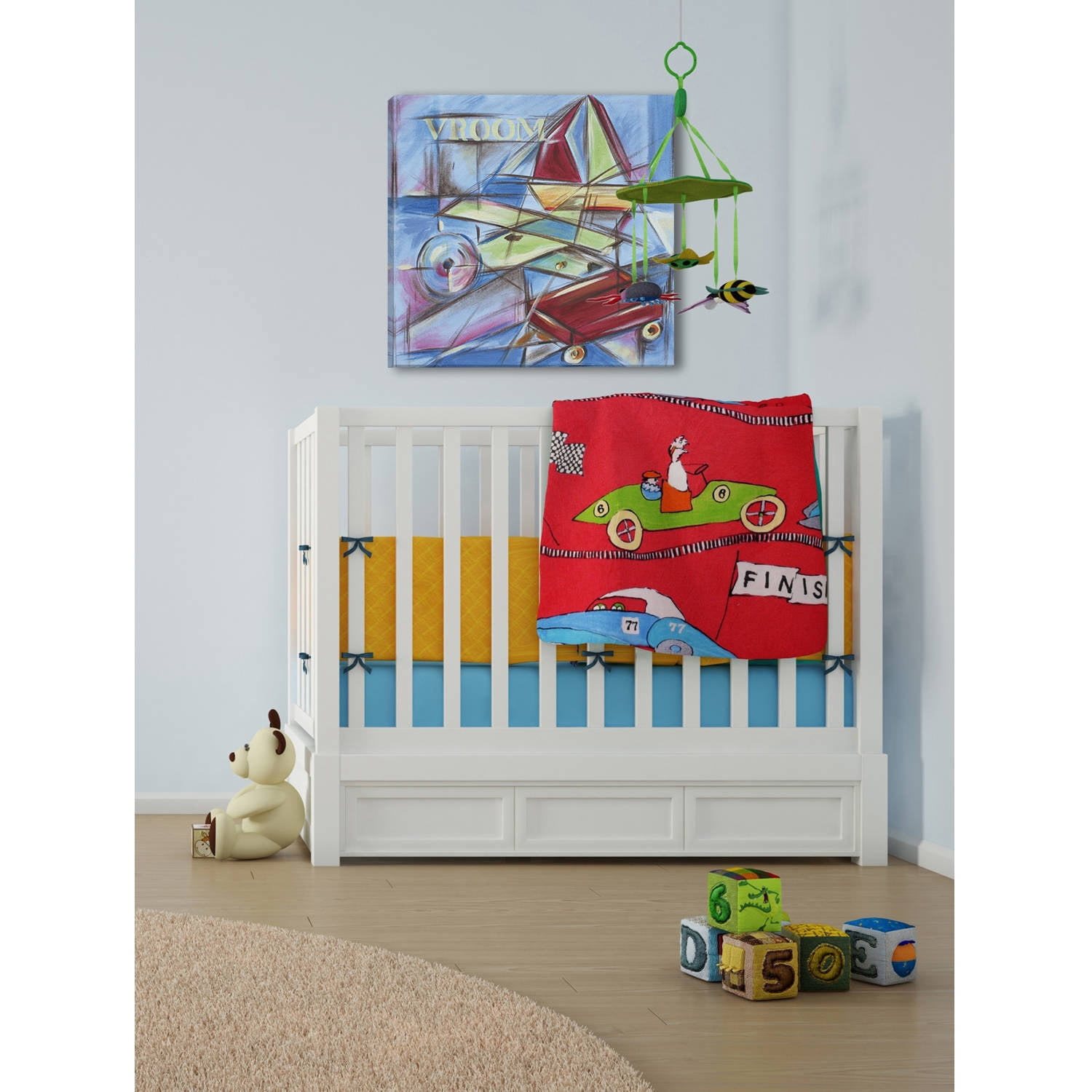 Marmont Hill "Vroom" by Reesa Qualia Painting Print on Wrapped Canvas