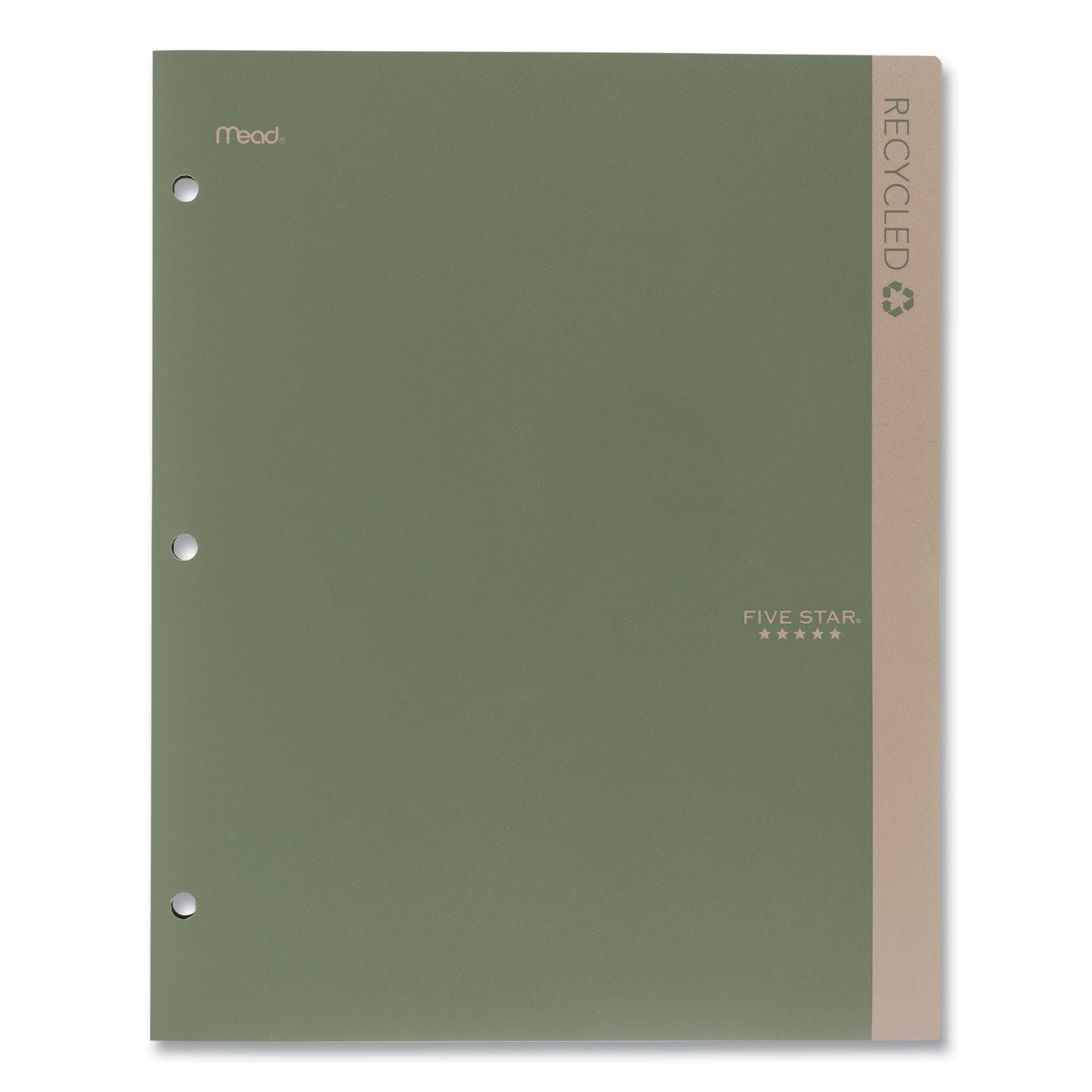 Recycled Plastic Two-Pocket Folder, 11" x 8.5", Randomly Assorted | Bundle of 5 Each