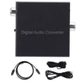 thumbnail image 2 of Coaxial To Optical Adapter, Iron Shell Bi Directional Stable Coaxial To Optical Converter  for Players, 2 of 7