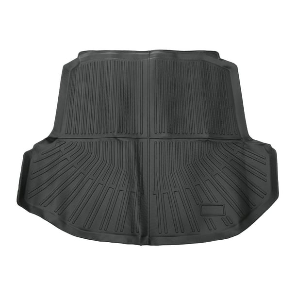 Alfombrilla de Carga del Maletero Unique Bargains para Volkwagen Jetta 2019-2024 Negro TPE 1 Pc Cara Plana Patrón de Rayas Antideslizante Trasero