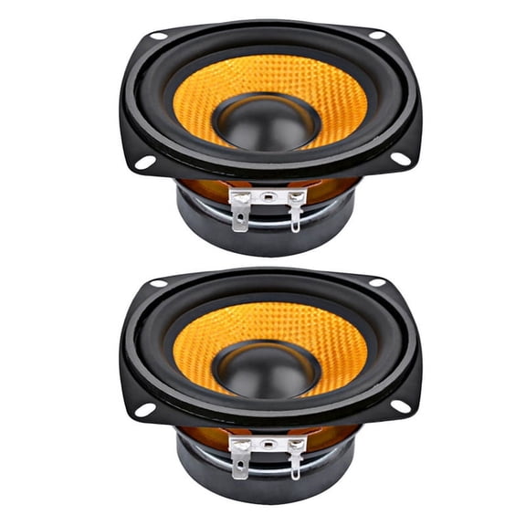 2Pc 4Inch Audio Portable Speaker 4 Ohm 15W Speaker DIY Professional Multimedia Subwoofer Speakers for Sound System,2 * Audio Portable Speaker,picture color
