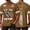 Brown #68, variant on 250th Anniversary Usa Shirts Mens Short Sleeve Crew Neck United States 250th Anniversary Graphic Tees Usa Flag American Flag Vintage Patriotic Shirt White S