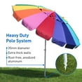 thumbnail image 5 of EasyGo Giant 8' Rainbow Beach Umbrella, 5 of 7