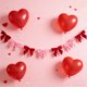 thumbnail image 1 of Decoraciones para San Valentín | Guirnalda de lazo de terciopelo rojo de 1,8 m para repisa de chimenea | Decoración para puertas, ventanas, dormitorios, salas de estar y entradas., 1 of 9