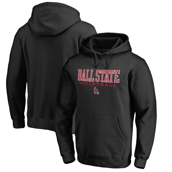 Men's Black Ball State Cardinals Team Unity Volleyball Pullover Hoodie