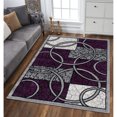 thumbnail image 2 of L'baiet Rectangle Selena Purple Geometric 8 ft. x 10 ft. Area Rug for Entryway, Living Room, Dinning Room, etc., 2 of 4