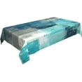 thumbnail image 6 of Teal Grey Tablecloth Rectangle Table Cloth Washable Table Cover for Decoration Kitchen Dining Room 60x84 Inch, 6 of 6