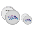 thumbnail image 1 of Blue Purple Cartoon Fish Ocean Animal Pins  Badge Button Design Kit Craft Sets, 1 of 3