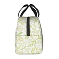 thumbnail image 4 of ZNDUO Reusable Lunch Bag, Insulated Lunch Bag for Women Men - Green Leaf Graffiti Tote Lunch Bag, Picnic School Work Office, 4 of 9