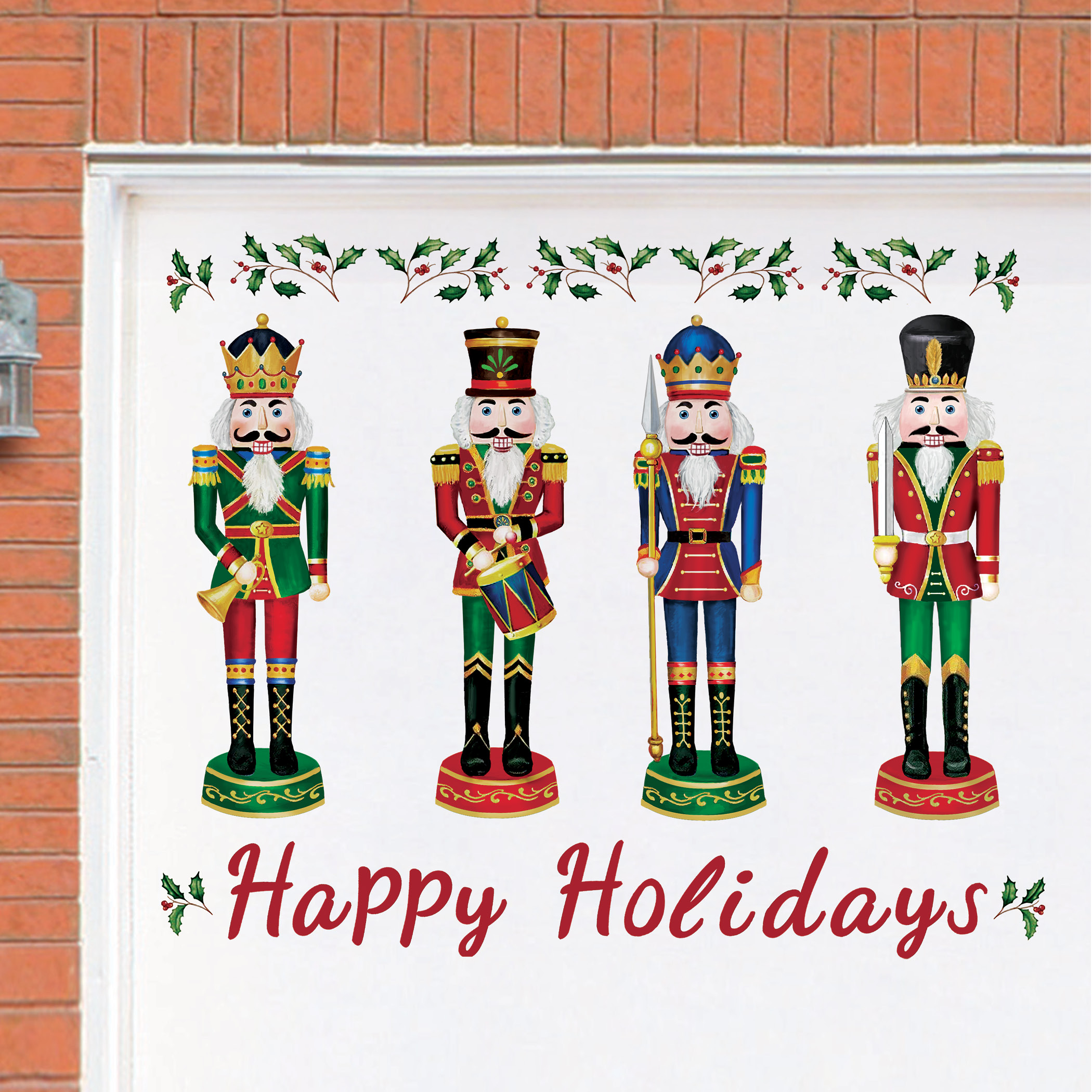 Expressprint yellowimages Happy Holiday Nutcracker Decorative Garage Magnets - Reusable Outdoor