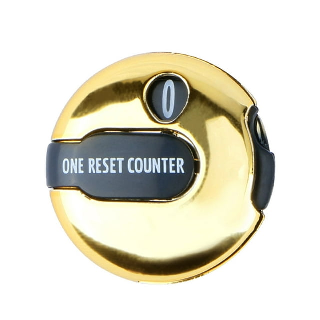 Golden Golf Score Counter Clip - Portable, Durable Golf Stroke Tracker with Vibrant Design, Easy-to-Use Golf Accessory for Scoring, Ideal for Golfers, Employee Benefits, Business Gifts & Events