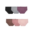 thumbnail image 6 of Fruit of the Loom Women's Seamless Underwear, No Show Panties, Multiple Styles, 4‑Way Stretch, 6-Pack, Sizes S-2XL, 6 of 13