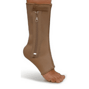 Jobar International Durable Zipper Compression Ankle Support-Beige