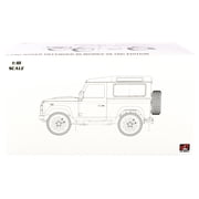 Land Rover Defender 90 Works V8 Red Metallic with Gloss Black Top 70th Edition 1/18 Diecast Model Car by LCD Models