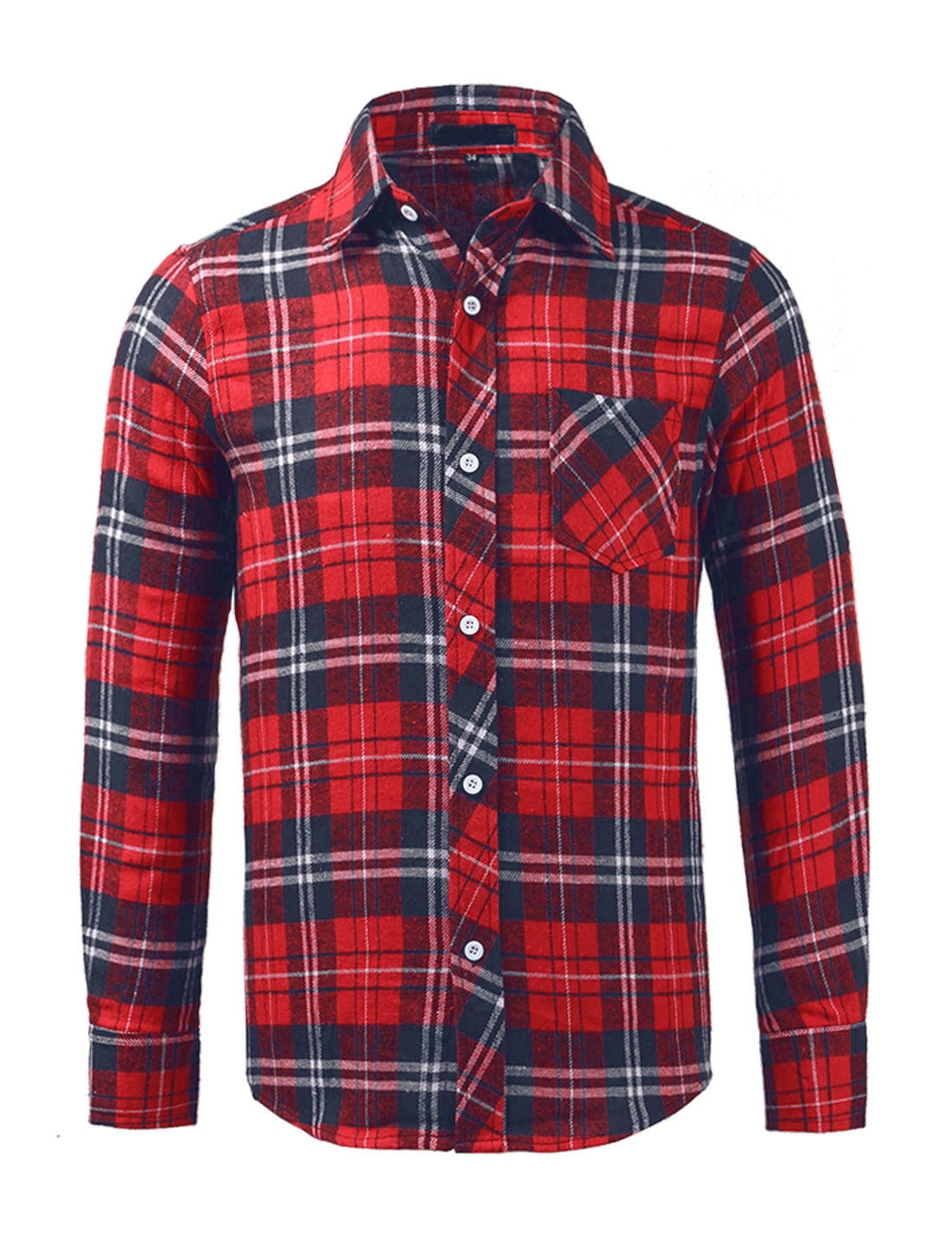 red and blue flannel shirt mens