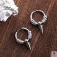 thumbnail image 5 of Punk/Rock Style Stainless Steel Hoop Earrings for Men/Women - Hip Hop Earrings for Men/Women, 5 of 13