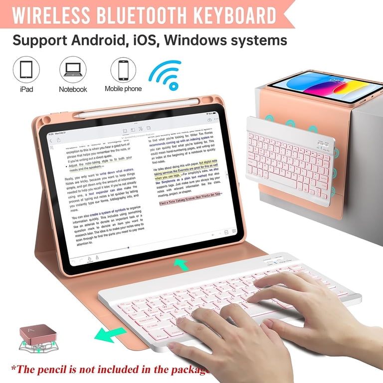 Vinci 7-Color Backlit Keyboard Case for iPad 11" A16 photo 7