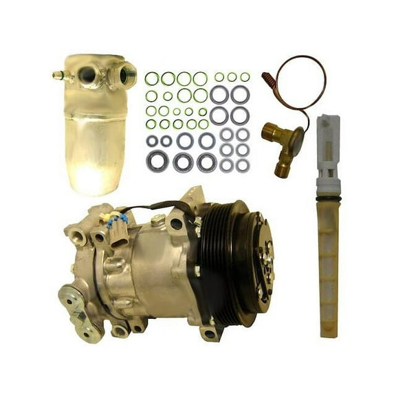A/C Compressor Kit - Compatible with 1997 - 2000 Chevy Tahoe 5.7L V8 6.5L V8 (with Rear AC) 1998 1999