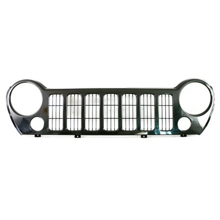 New Aftermarket  Premium Fit Unpainted / Black Front Grille 5JJ86ZZZAF fits 2006 Jeep Liberty Sport 65 Aniversario Sport Utility 4-Door