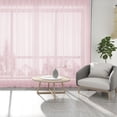 thumbnail image 5 of YEAHOME Pink Sheer Curtains 45 inches Long 2 Panels Set, Sheer Curtains for Living Room/Bedroom, Rod Pocket Voile Sheer Panel Drapes, 2pcs, Each 56" Width x 45" Long, 5 of 9