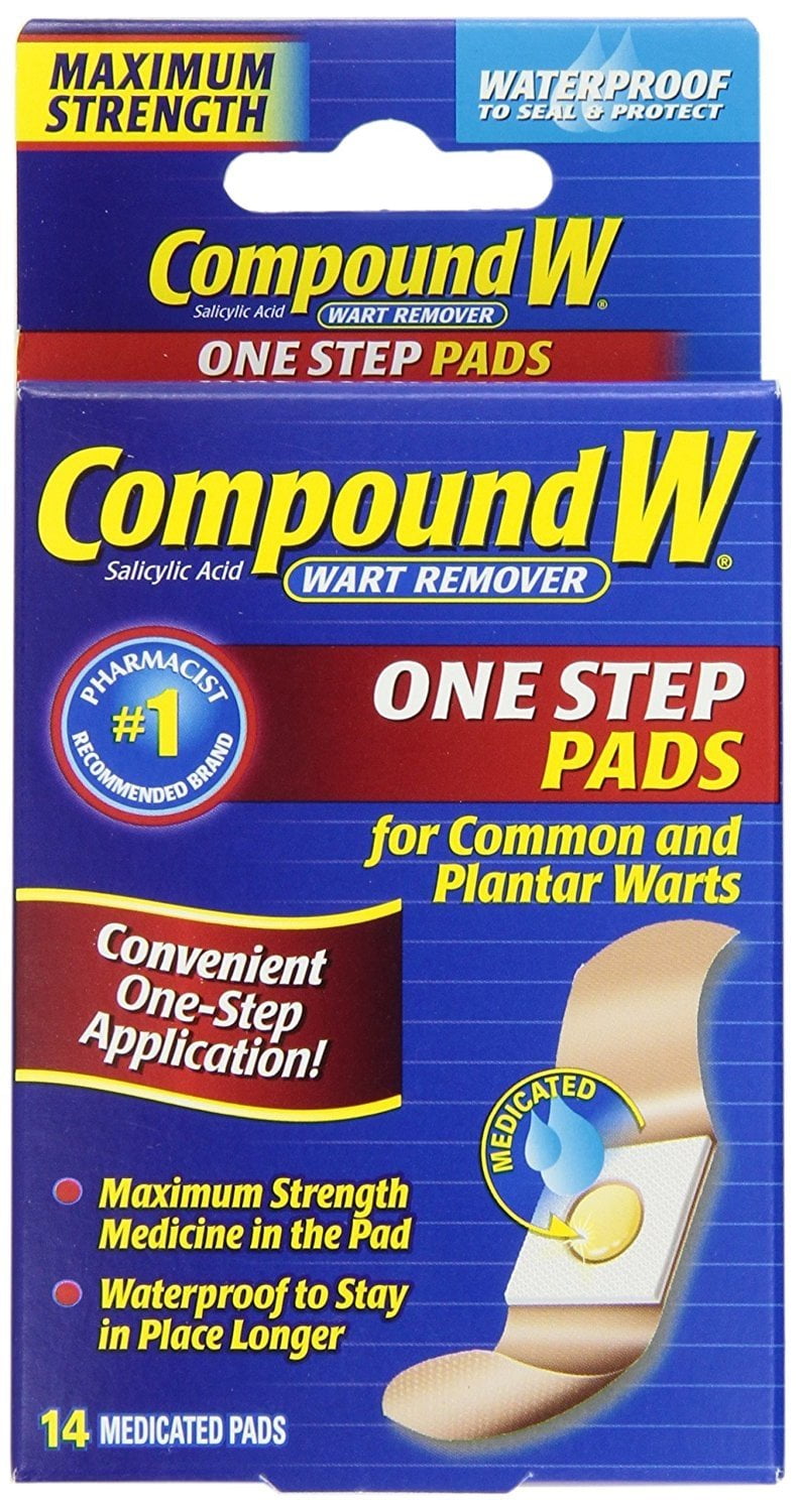 Compound W Wart Remover One Step Pads, 14 Count