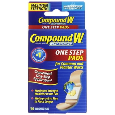 Compound W Wart Remover One Step Pads, 14 Count